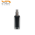 Black manufacturer wholesales custom made cosmetic plastic acrylic lotion bottle with spray pump for skin care